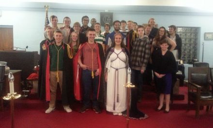 Inaugural Meeting of the Carmel chapter of DeMolay