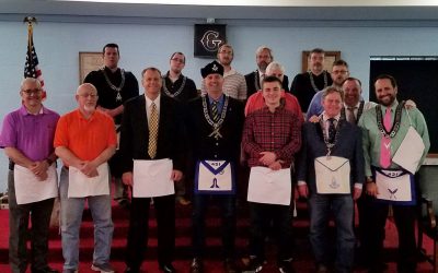 Carmel Masonic Lodge #421 congratulates two new Fellow Crafts