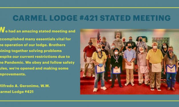 Carmel Lodge #421 Stated Meeting