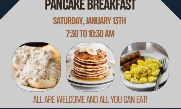 January Pancake Breakfast – January 13, 2024