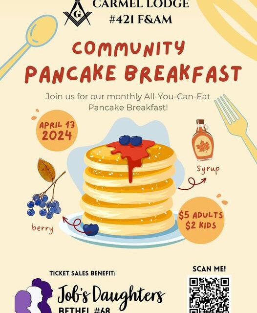 April Pancake Breakfast – 4/13/2024