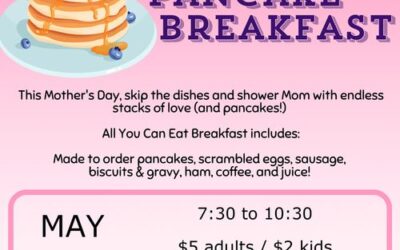 May Pancake Breakfast – May 11th, 2024