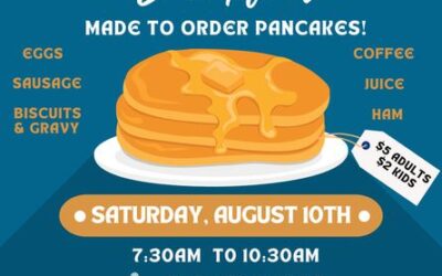 August Pancake Breakfast – August 10th, 2024