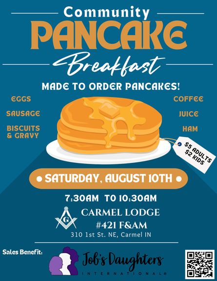 August Pancake Breakfast – August 10th, 2024