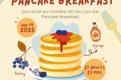 January 2025 Pancake Breakfast – Jan 11th 2025