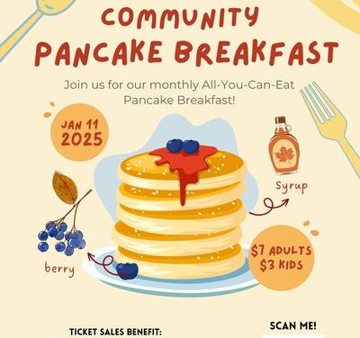 January 2025 Pancake Breakfast – Jan 11th 2025