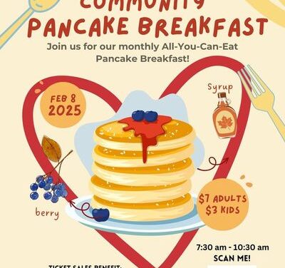 February 2025 Pancake Breakfast – Feb 8th 2025