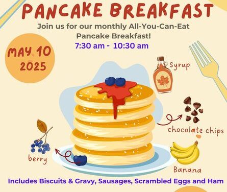 May 2025 Pancake Breakfast – May 10th 2025