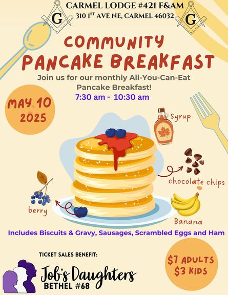 May 2025 Pancake Breakfast – May 10th 2025
