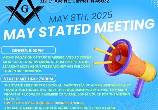 May Stated Meeting – May 8th 2025