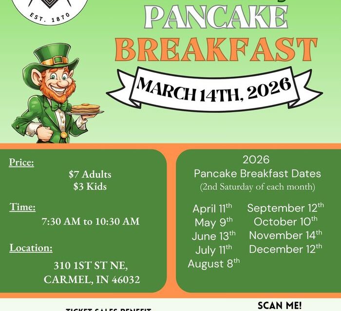 March 2026 Pancake Breakfast – March 14th, 2026