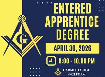 Entered Apprentice Degree – April 30, 2026