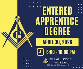 Entered Apprentice Degree – April 30, 2026