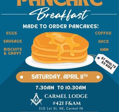 April 2026 Pancake Breakfast – April 11th, 2026