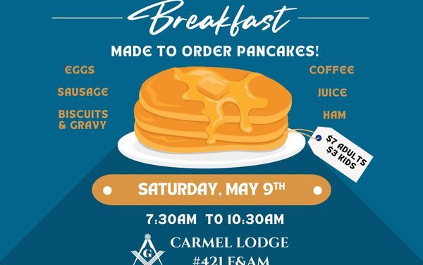 May 2026 Pancake Breakfast – May 9th, 2026