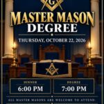 Master Mason Degree – October 22, 2026