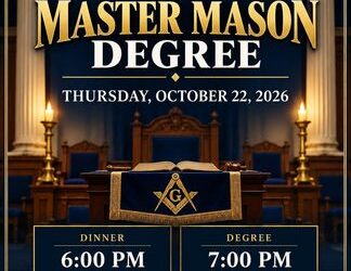 Master Mason Degree – October 22, 2026
